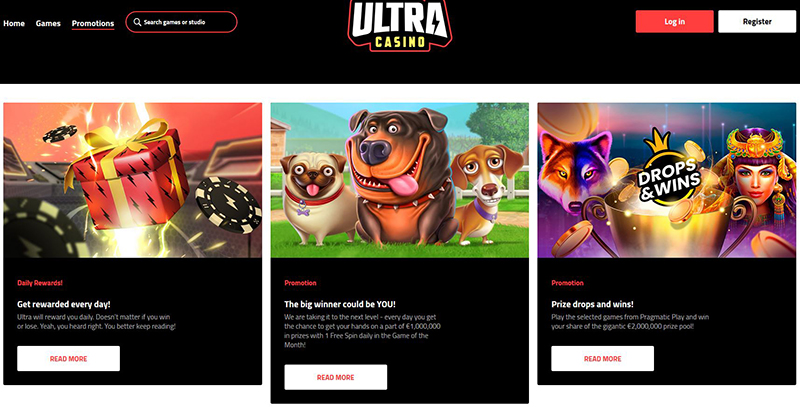 ultra casino promotion