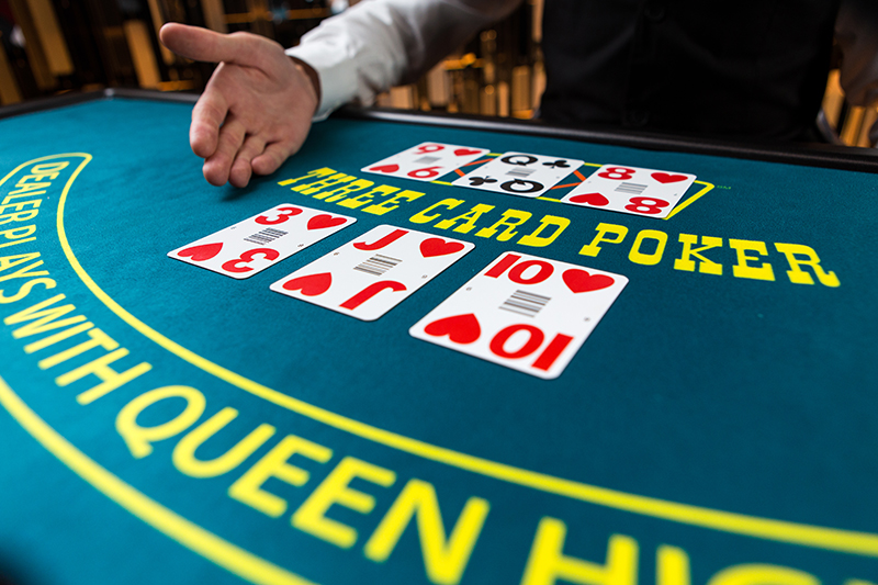 live three card poker
