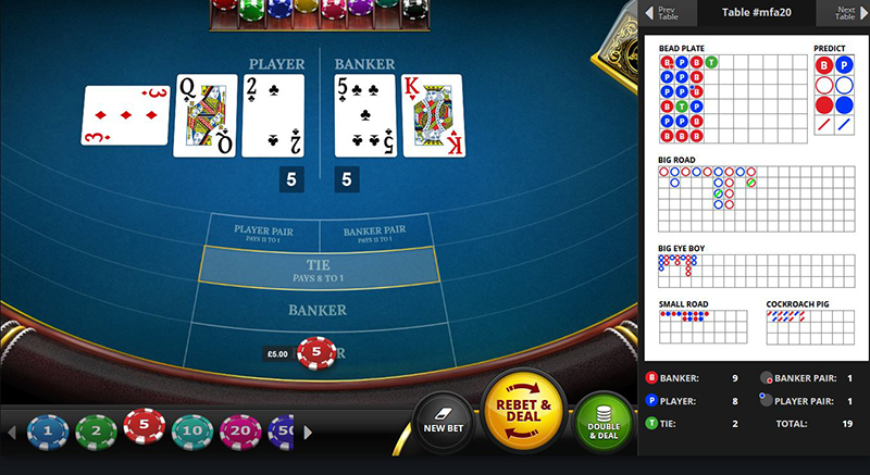 Online baccarat Red Tiger Gaming