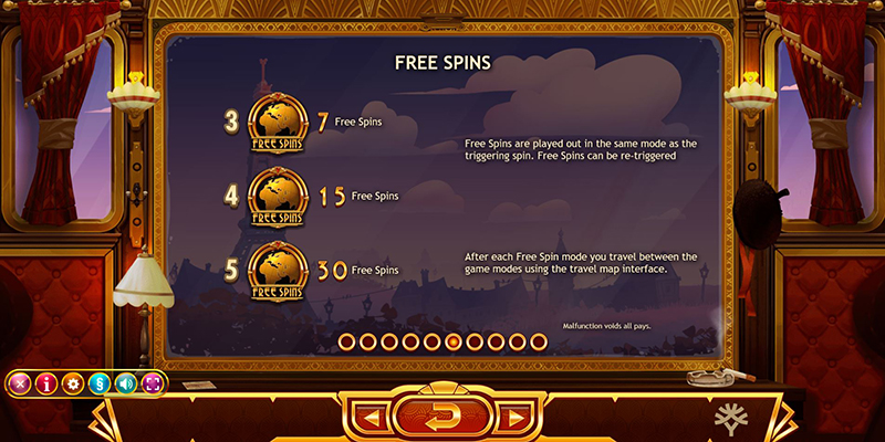 Orient Express free spins