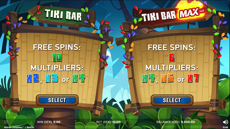 Aloha! Christmas free spins