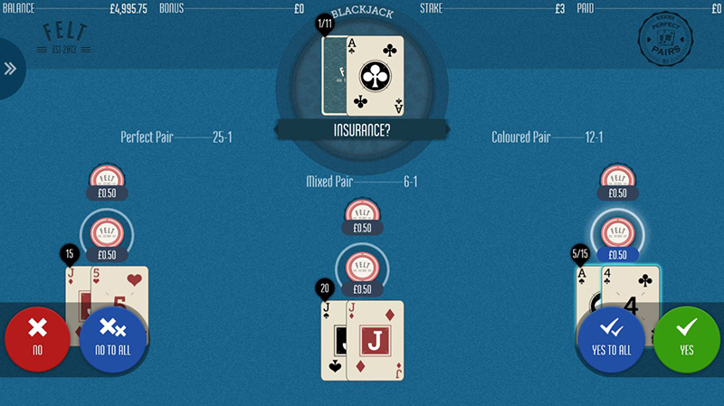 side bet perfectpairs