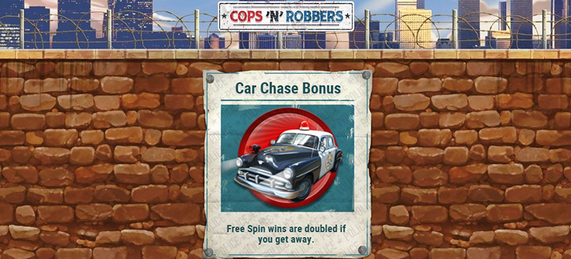 Cops 'n' Robbers car chase bonus