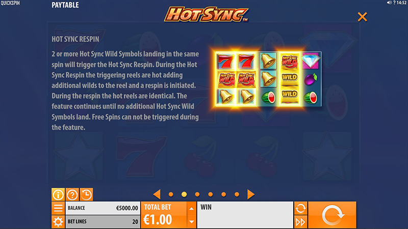 Hot Sync respin symbols