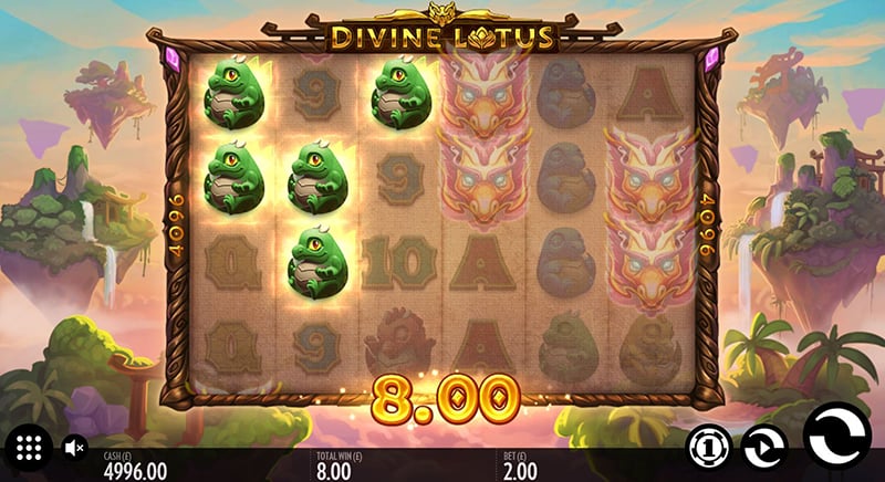 Divine Lotus win