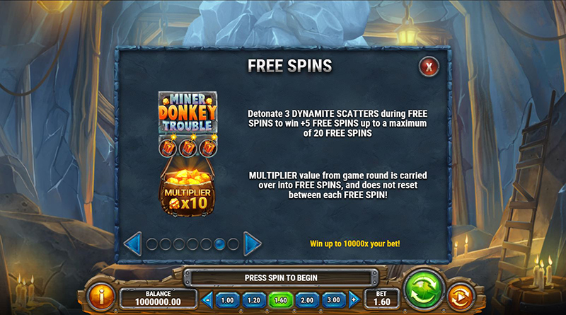 Miner Donkey Trouble free spins