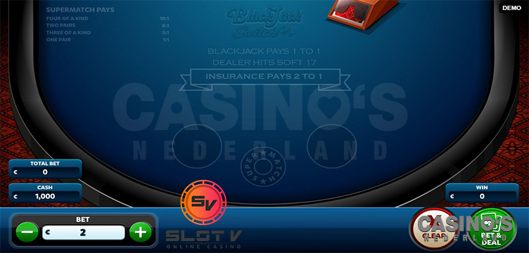 Online blackjack switch