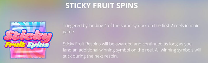 Fruits sticky fruit spins