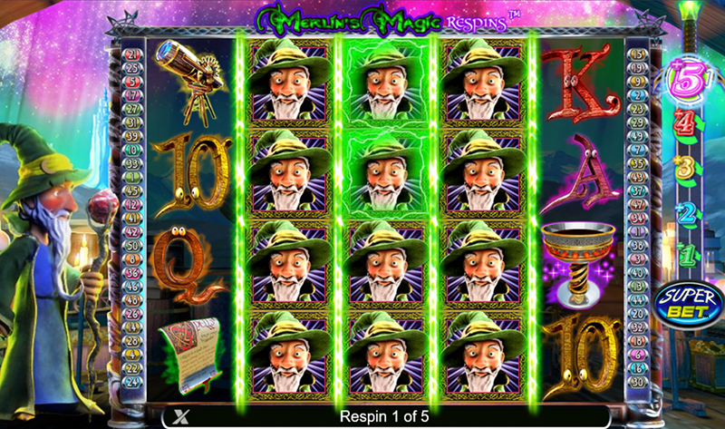 Merlin's Magic Respins free spins