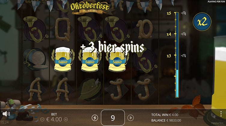 Oktoberfest videoslot free spins collect scatters
