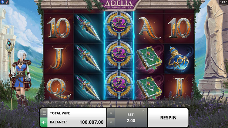 Adelia the Fortune Wielder videoslot respin