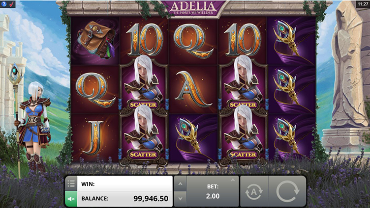 Adelia the Fortune Wielder videoslot scatters