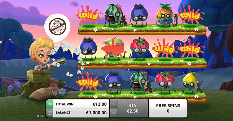 FruitZ slot free spins with sticky wilds