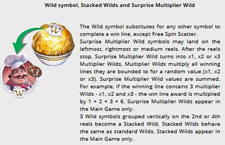 Lucky Bakery wilds symbols