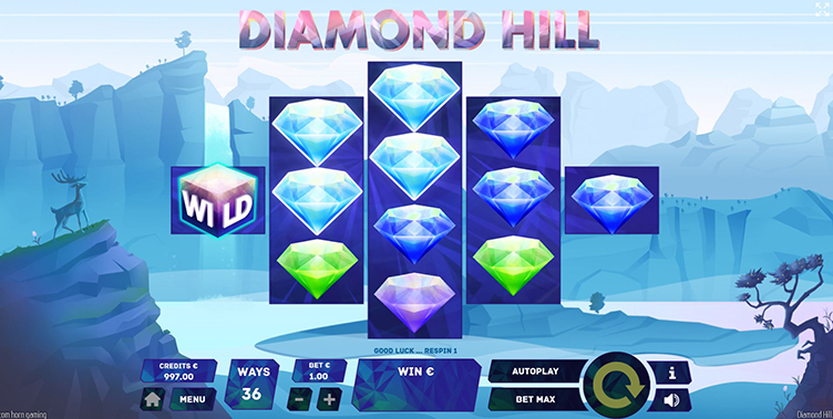 Diamond Hill videoslot wild respin