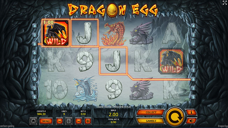 Dragon Egg videoslot wild