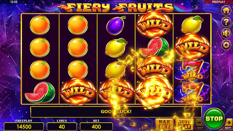 Fiery Fruits videoslot wilds