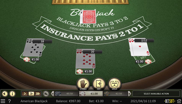 PinoCasino online blackjack