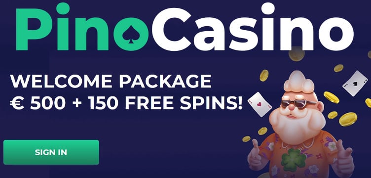 PinoCasino welcome bonus