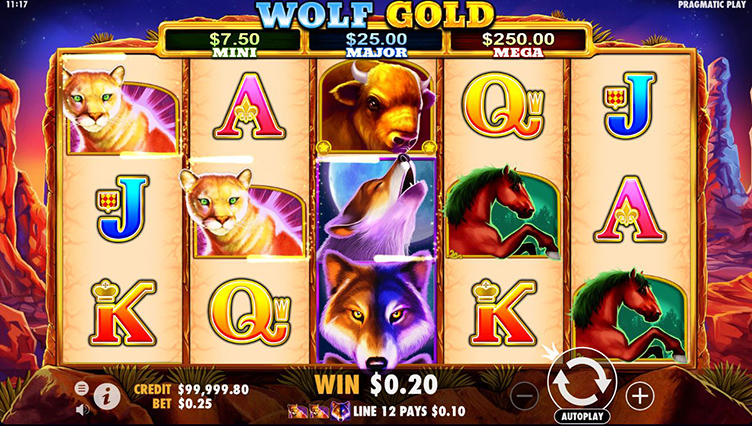 PinoCasino wolf gold slot