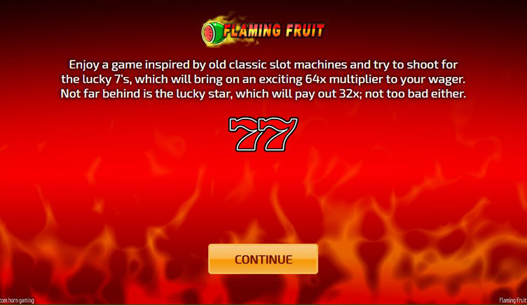 Flaming Fruit Tom Horn Gaming