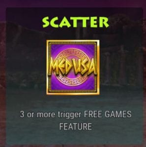 Medusa Megaways scatter symbol