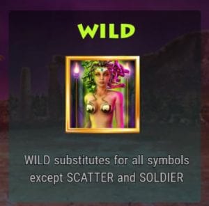 Medusa Megaways wild symbol