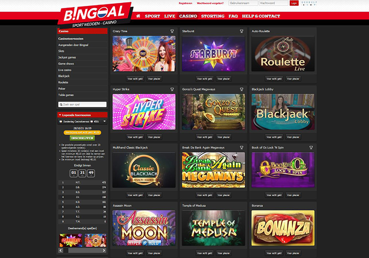Bingoal Casino casino spellen