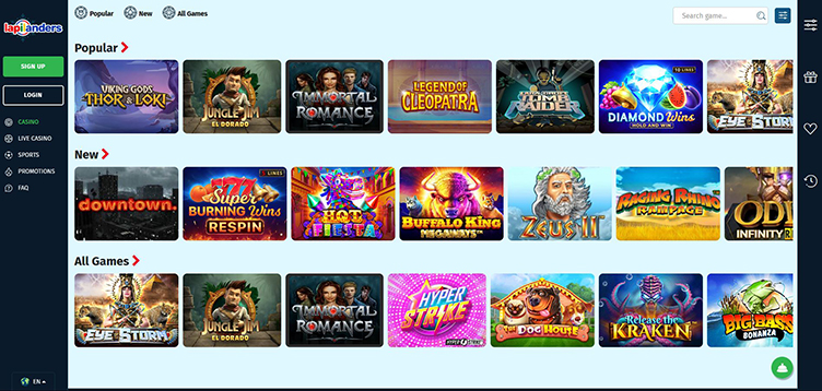 Lapilanders casino games