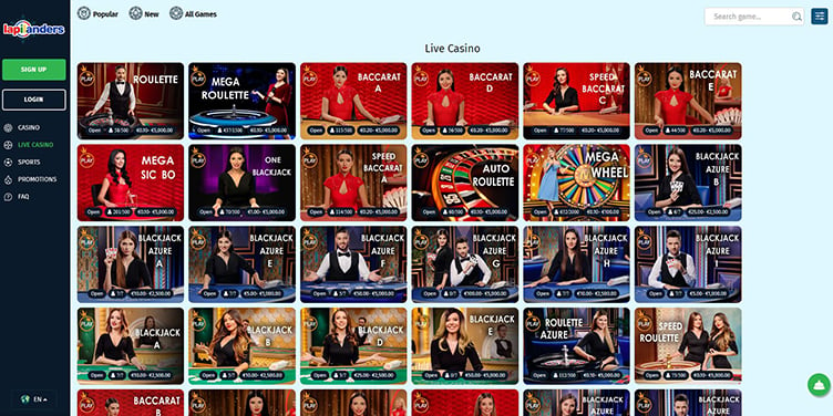 Lapilanders live casino games