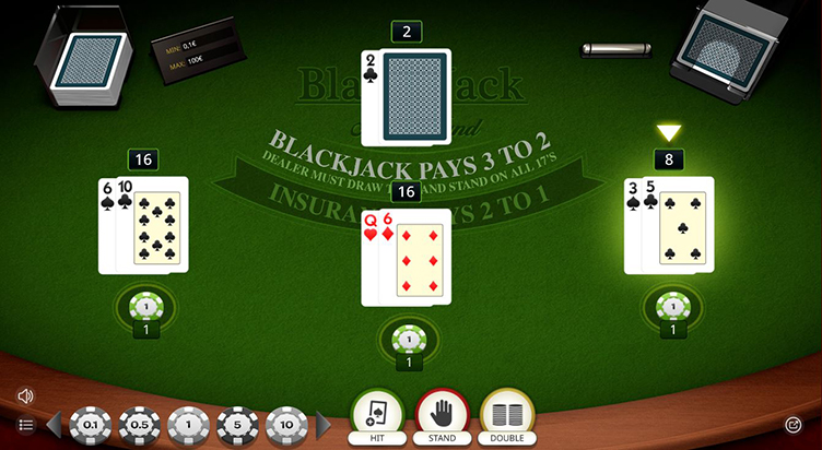 Online blackjack iSoftBet