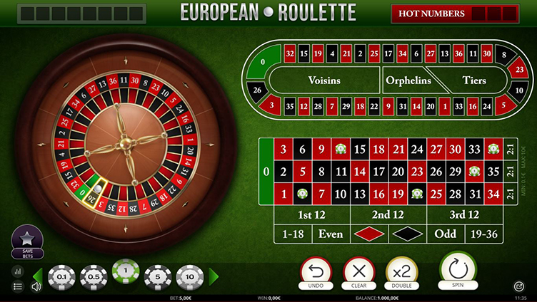 Amok Casino Europees roulette online