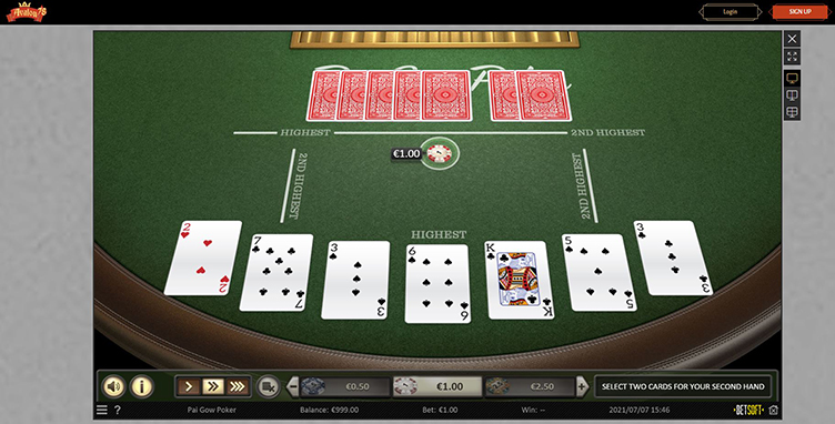 Avalon78 Casino pai gow poker online