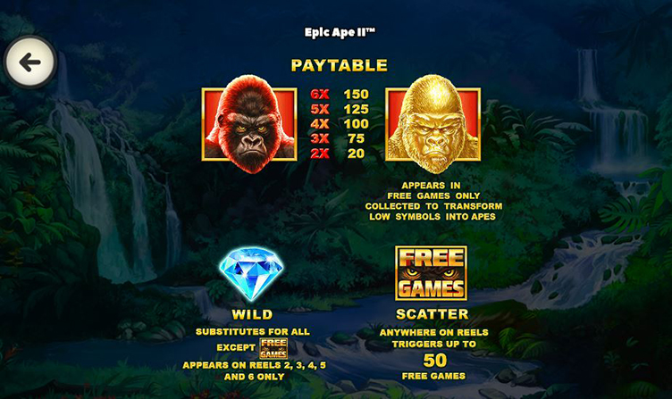 Epic Ape 2 symbols