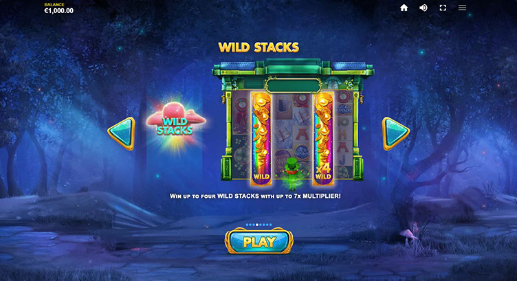 Golden Leprechaun Megaways wild stacks