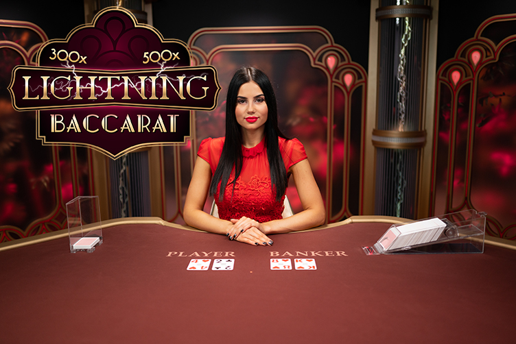 Live Lightning Baccarat Evolution Gaming leukste live casino spellen