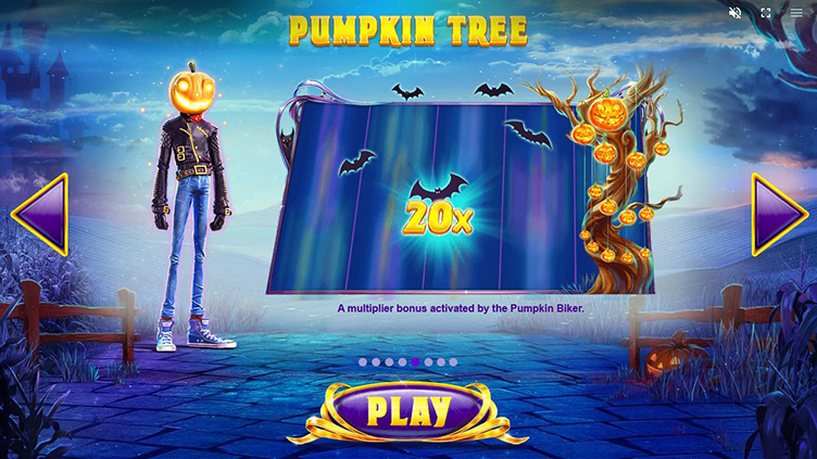 Lucky Halloween pumpkin tree