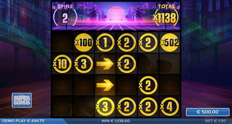 Night Trax slot bonus