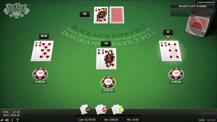 PinoCasino blackjack online