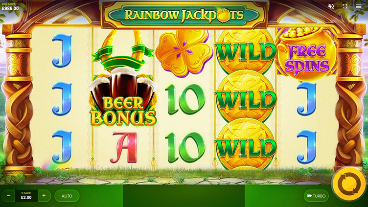 Rainbow Jackpots videoslot