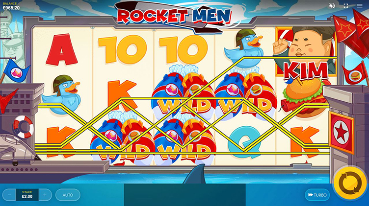 Rocket Men videoslot kim's little game