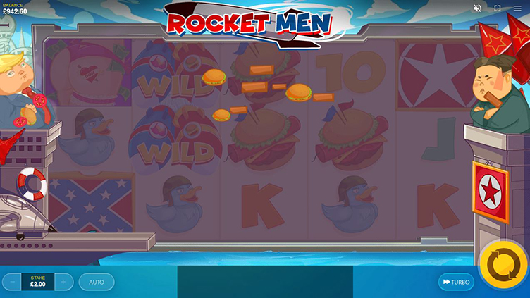 Rocket Men videoslot nuclear spins