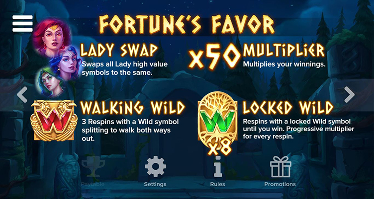 Fate of Fortune fortune's favor symbols