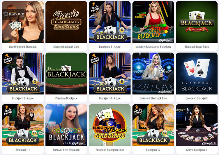 Blackjack live and online