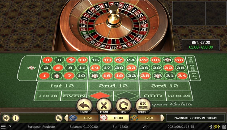 European Roulette online