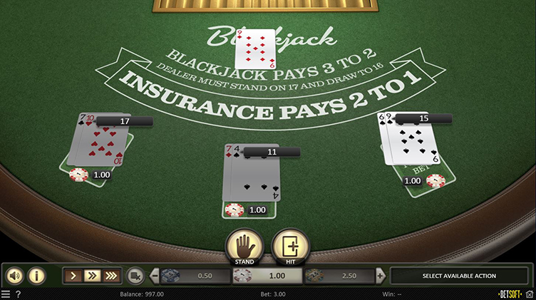 Online blackjack