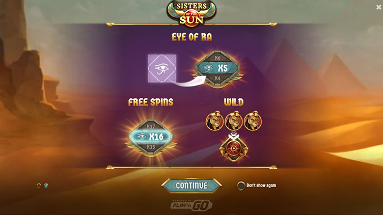 Sisters of the Sun bonus symbols