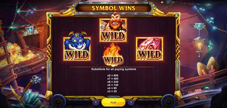 Treasure Mine Power Reels wild symbols