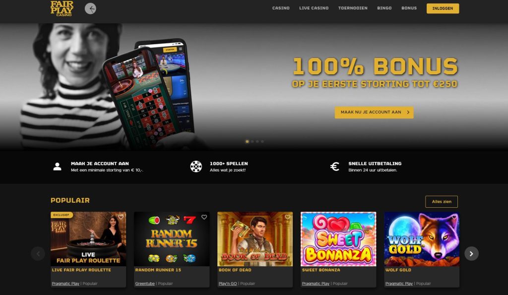 Fair Play Casino pagina