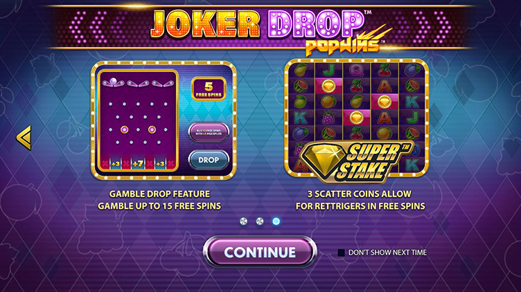 Joker Drop bonus symbols